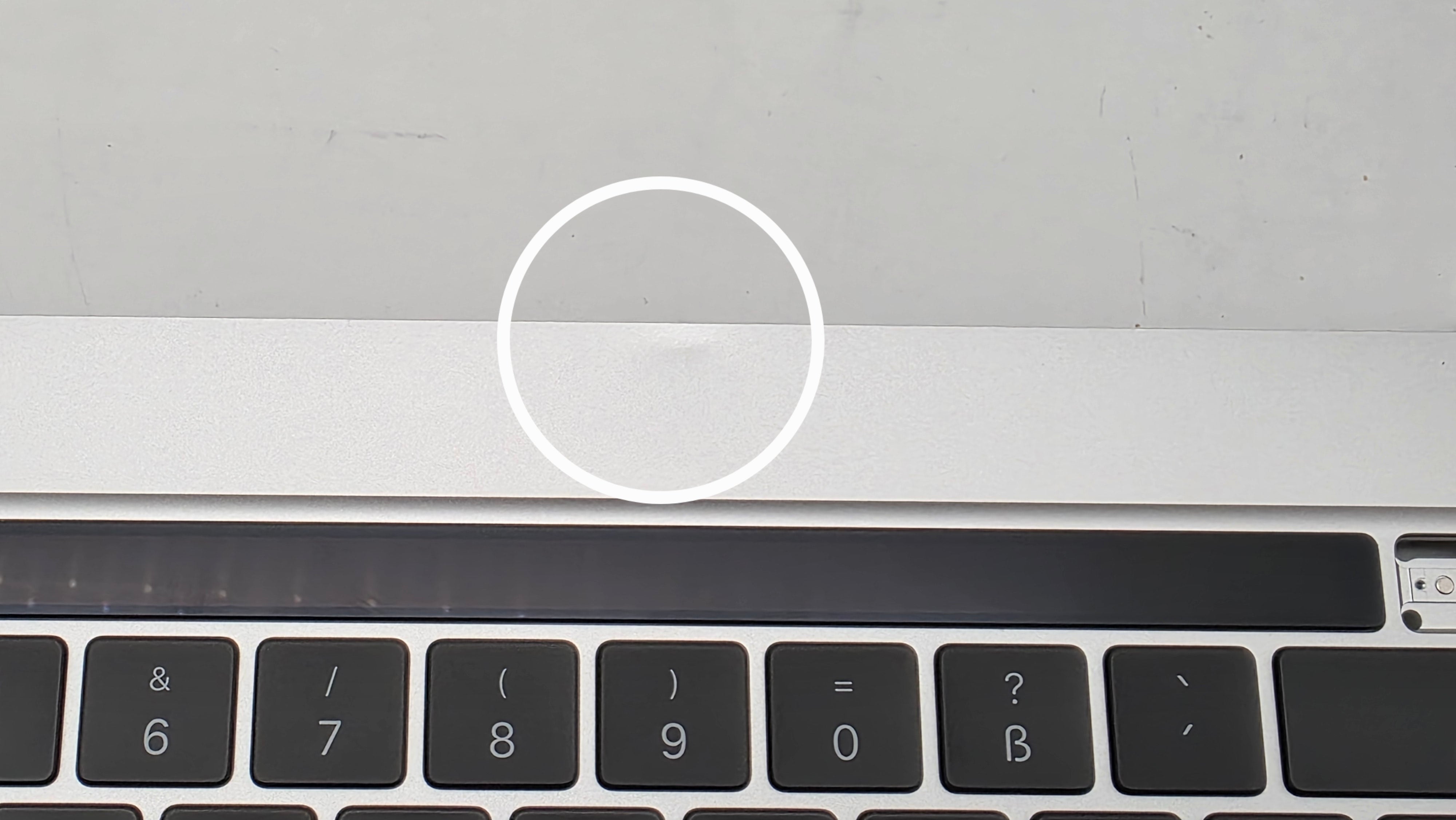 MacBook Pro 16" 2019 A2141 Silber Akku Topcase Tastatur QWERTZ #T918