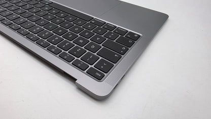 MacBook Air 13" 2020 A2337 Topcase QWERTZ Trackpad Tastatur Grau #T913