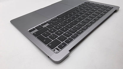 MacBook Air 13" 2020 A2337 Topcase QWERTZ Trackpad Tastatur Grau #T913