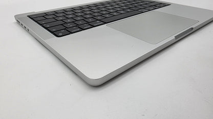 Macbook Pro 14" 2021 A2442 Topcase QWERTZ Tastatur Silber #T916