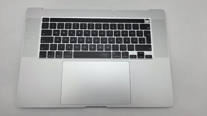 MacBook Pro 16" 2019 A2141 Silber Akku Topcase Tastatur QWERTZ #T918