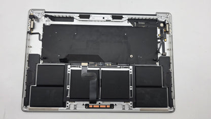 MacBook Pro 16" 2019 A2141 Silber Akku Topcase Tastatur QWERTZ #T918