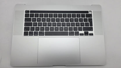 MacBook Pro 16" 2019 A2141 Silber Akku Topcase Tastatur QWERTZ #T919