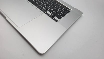 MacBook Pro 16" 2019 A2141 Silber Akku Topcase Tastatur QWERTZ #T919
