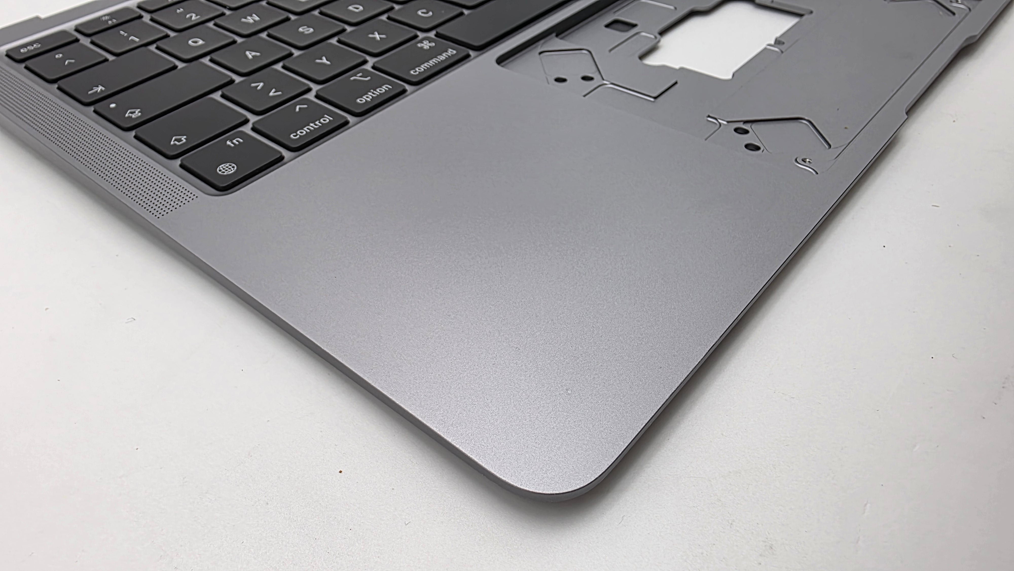 MacBook Air 13" 2020 A2337 Topcase QWERTZ Akku Tastatur Grau #T932