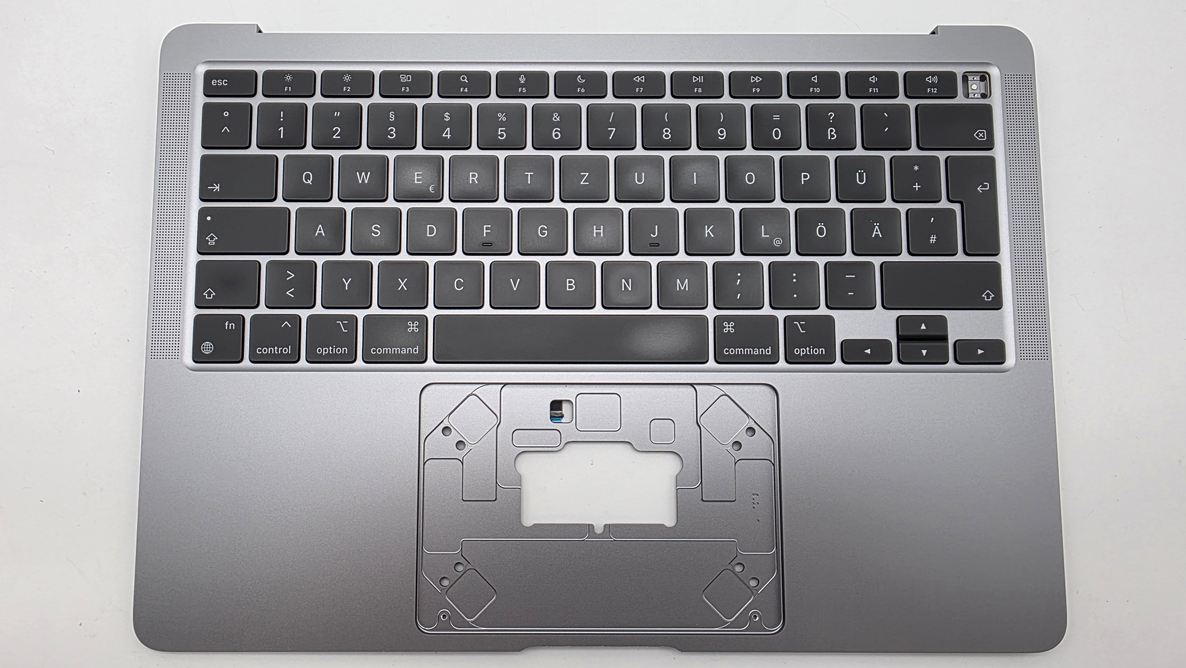 MacBook Air 13" 2020 A2337 Topcase QWERTZ Trackpad Tastatur Grau #T939