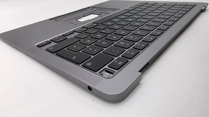 MacBook Air 13" 2020 A2337 Topcase QWERTZ Trackpad Tastatur Grau #T939
