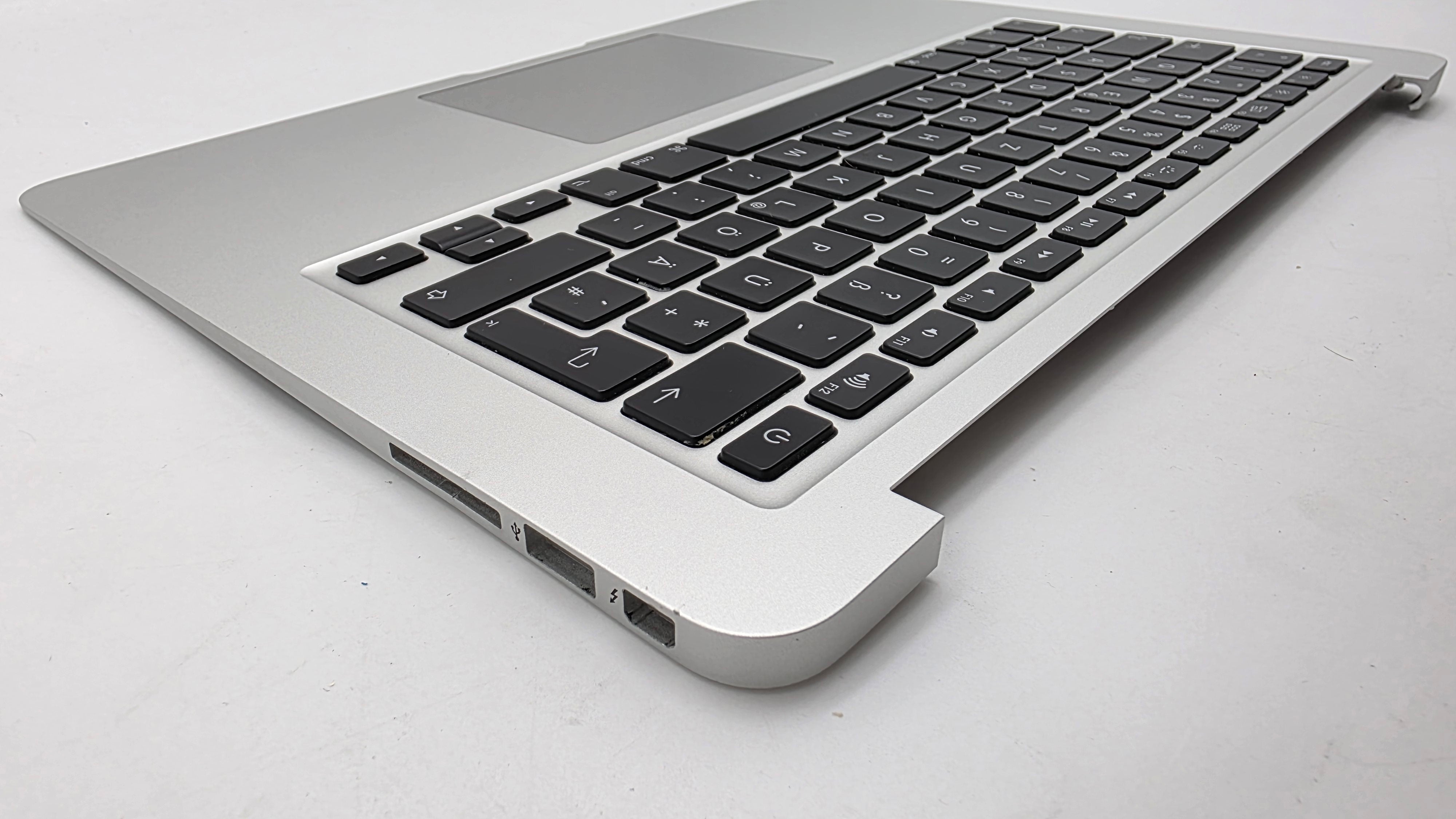 MacBook Air 13" A1466 2013 - 2017 Topcase QWERTZ Tastatur Silber #T940