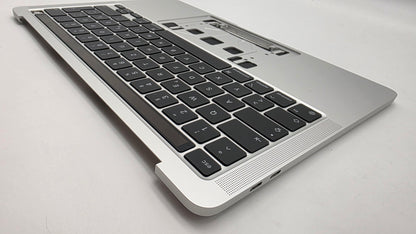 Macbook Pro 13" 2020 2022 A2338 Topcase Akku Tastatur Silber #T941