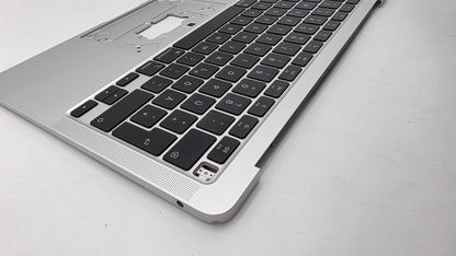 Macbook Pro 13" 2020 2022 A2338 Topcase Akku Tastatur Silber #T942