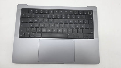 Macbook Pro 14" 2023 A2779 Topcase QWERTZ Tastatur Spacegrau #T943