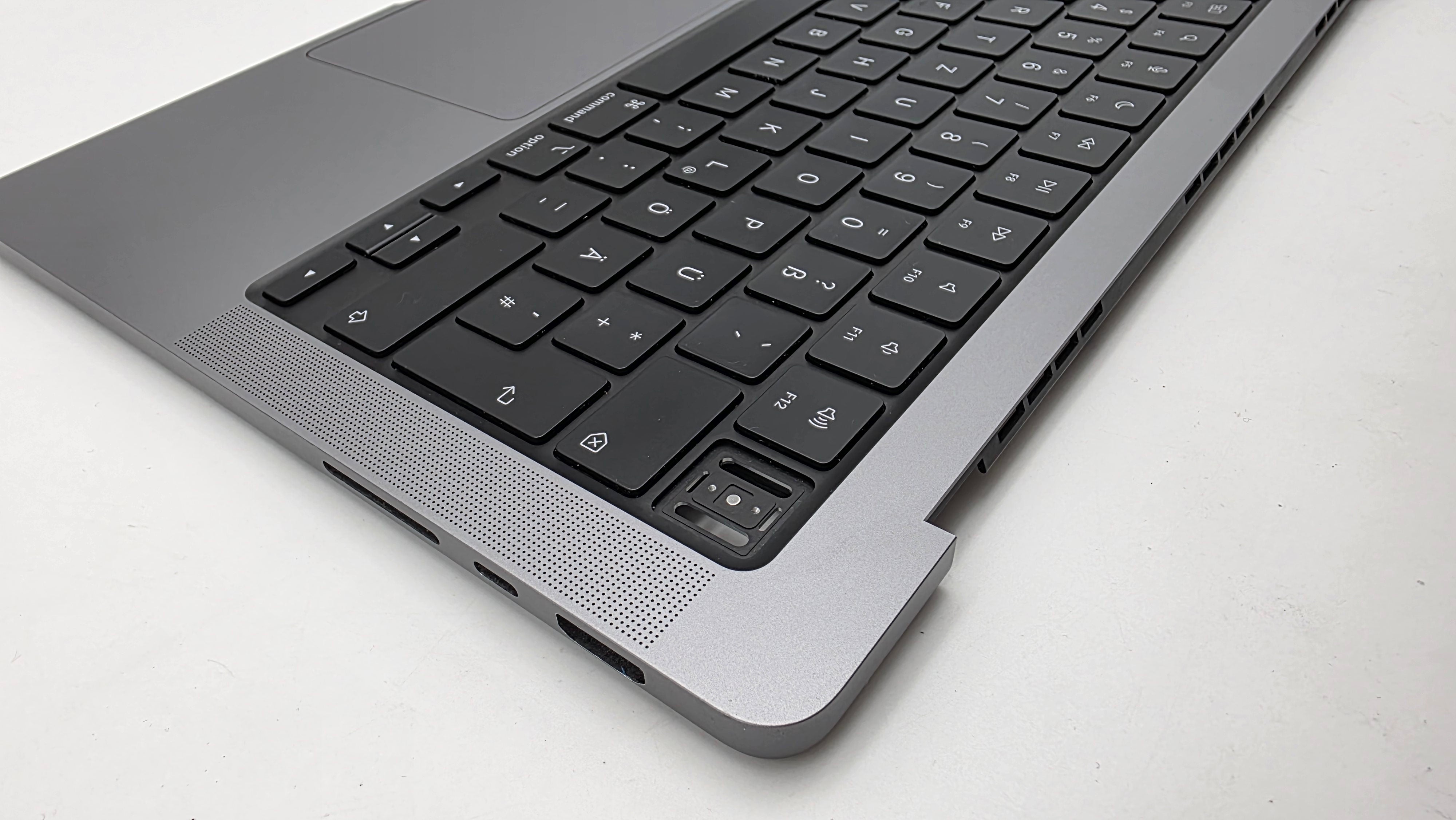 Macbook Pro 14" 2023 A2779 Topcase QWERTZ Tastatur Spacegrau #T943