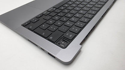 Macbook Pro 14" 2023 A2779 Topcase QWERTZ Tastatur Spacegrau #T943