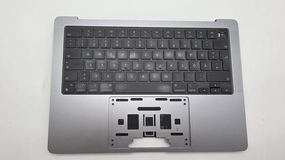 Macbook Pro 14" 2021 A2442 Topcase QWERTZ Tastatur Spacegrau #T947