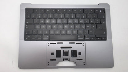 Macbook Pro 14" 2021 A2442 Topcase QWERTZ Tastatur Spacegrau #T949