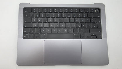 Macbook Pro 14" 2021 A2442 Topcase QWERTZ Tastatur Spacegrau #T950