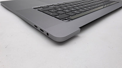 MacBook Pro 16" 2019 A2141 Grau Topcase Tastatur Trackpad Akku QWERTZ #T954