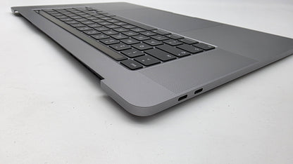 MacBook Pro 16" 2019 A2141 Grau Topcase Tastatur Trackpad Akku QWERTZ #T954