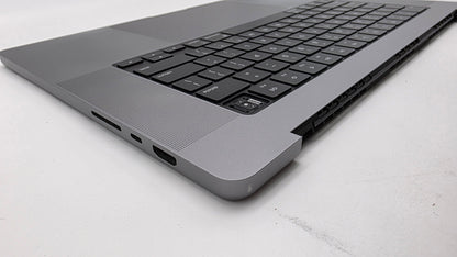 Macbook Pro 16" 2021 A2485 Topcase QWERTY US Tastatur Spacegrau #T955