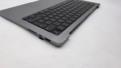 Macbook Pro 14" 2023 A2779 Topcase QWERTZ Tastatur Spacegrau #T956