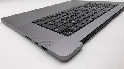 Macbook Pro 16" 2021 A2485 Topcase QWERTZ Tastatur Spacegrau #T957