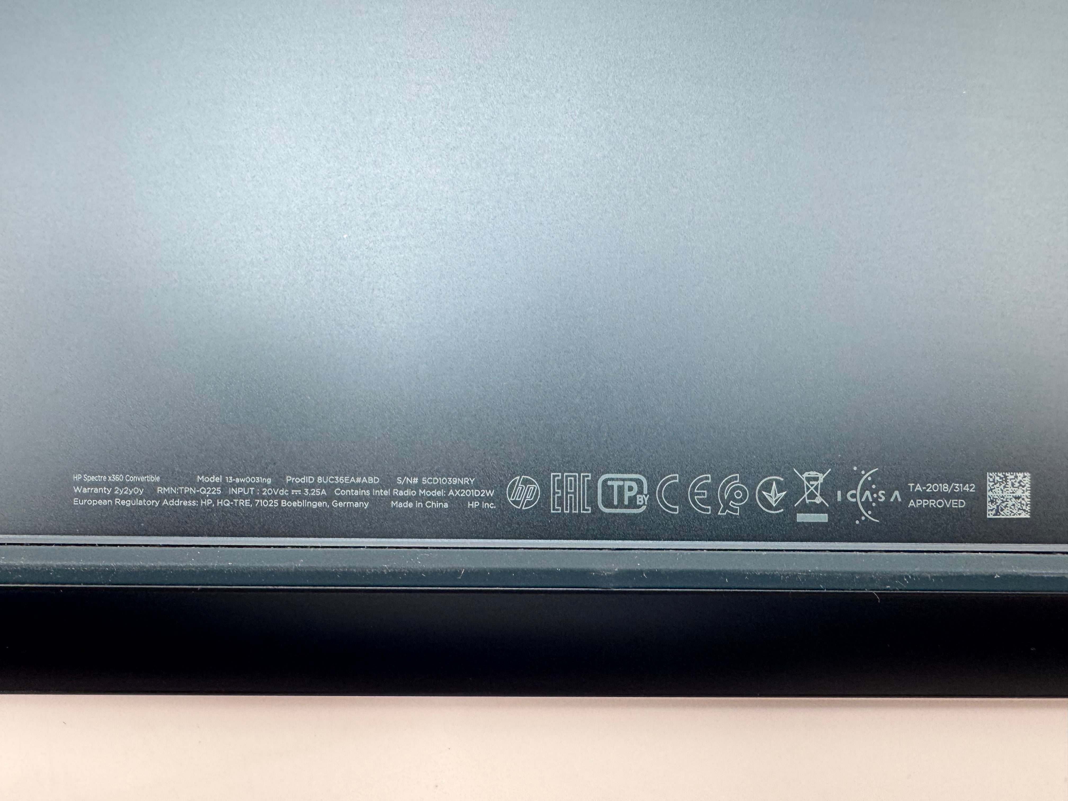 HP Spectre x360 13-AW0031NG 1,3GHz I7-1065G7 16GB 1TB  MwSt. #PSW164