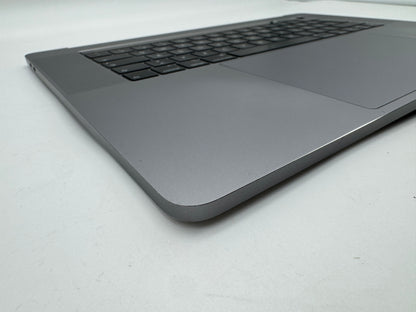 Macbook Pro 15" 2018 2019 A1990 QWERTZ Topcase Trackpad Tastatur Grau #T964
