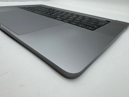 Macbook Pro 15" 2018 2019 A1990 QWERTZ Topcase Trackpad Tastatur Grau #T964