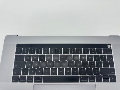 Macbook Pro 15" 2016 2017 A1707 Topcase Trackpad Tastatur Spacegrau #T693