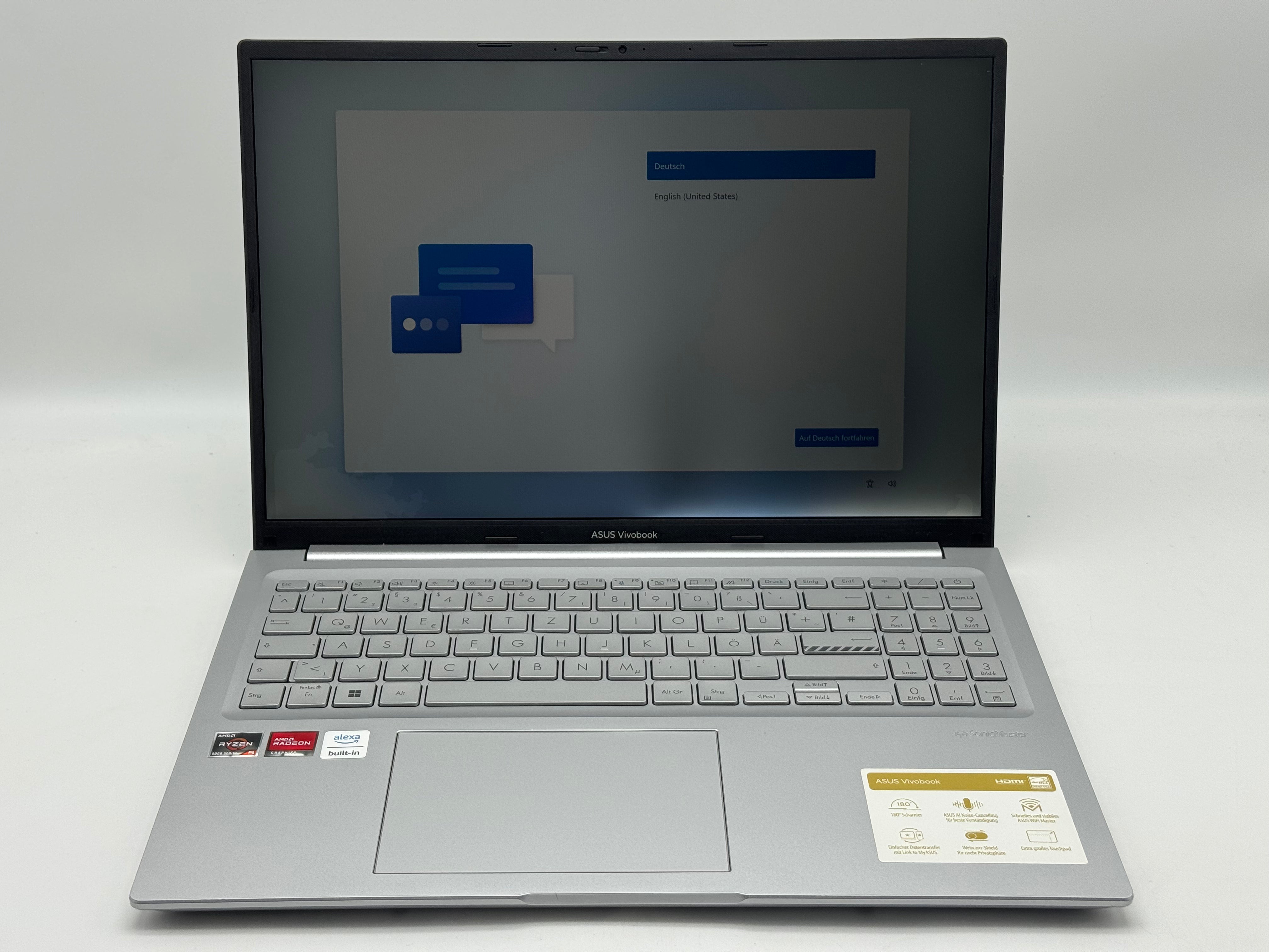 Asus Vivobook M16203QA AMD Ryzen 5 5600H 8GB 512GB Teildefekt MwSt.