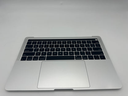 Macbook Pro 13" A1989 2018 2019 Topcase Tastatur QWERTY Trackpad Silber #T692