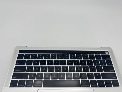 Macbook Pro 13" A1989 2018 2019 Topcase Tastatur QWERTY Trackpad Silber #T692