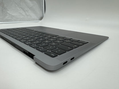 Macbook Air 13" 2018 2019 A1932 Topcase QWERTZ Trackpad Tastatur Grau #T467