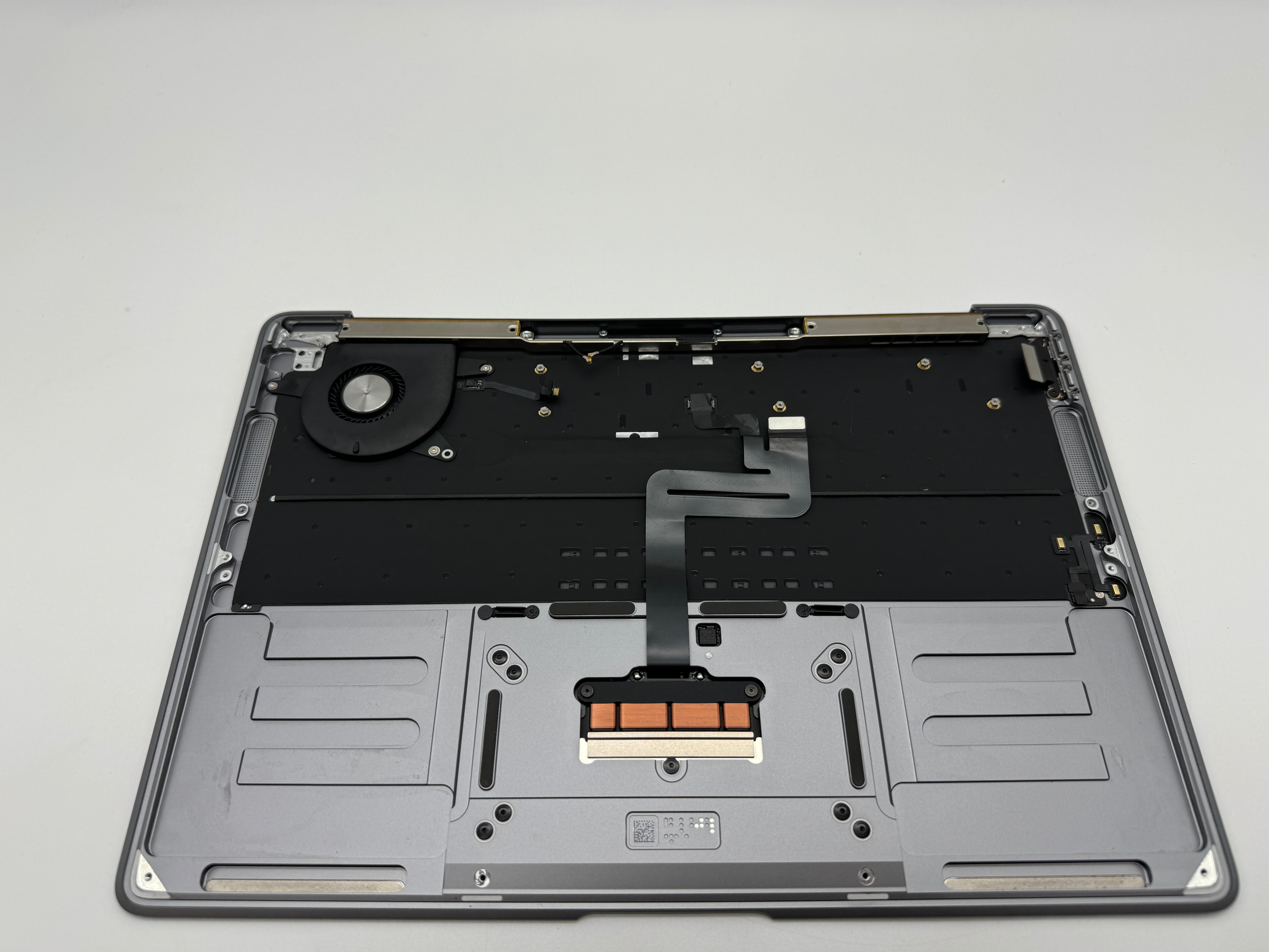 Macbook Air 13" 2018 2019 A1932 Topcase QWERTZ Trackpad Tastatur Grau #T467