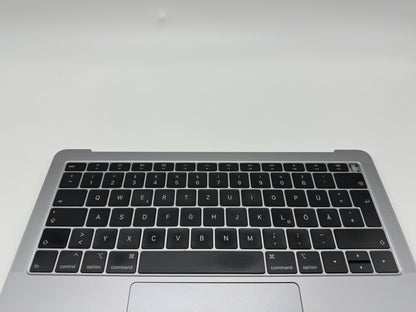 Macbook Air 13" 2018 2019 A1932 Topcase QWERTZ Trackpad Tastatur Grau #T468