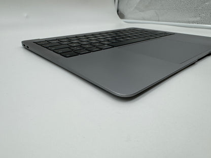 Macbook Air 13" 2018 2019 A1932 Topcase QWERTZ Trackpad Tastatur Grau #T468