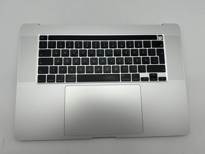MacBook Pro 16" 2019 A2141 Silber Akku Topcase Tastatur QWERTZ #T959