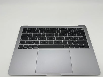 Macbook Air 13" 2018 2019 A1932 Topcase QWERTZ Trackpad Tastatur Grau #T470