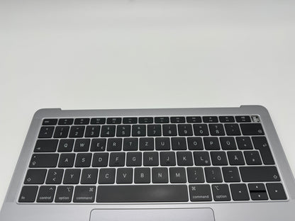 Macbook Air 13" 2018 2019 A1932 Topcase QWERTZ Trackpad Tastatur Grau #T470