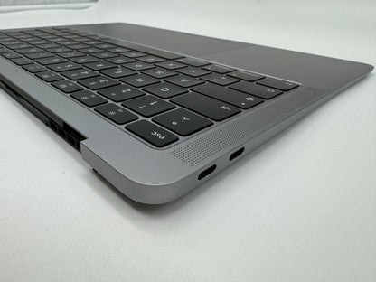 Macbook Air 13" 2018 2019 A1932 Topcase QWERTZ Trackpad Tastatur Grau #T470