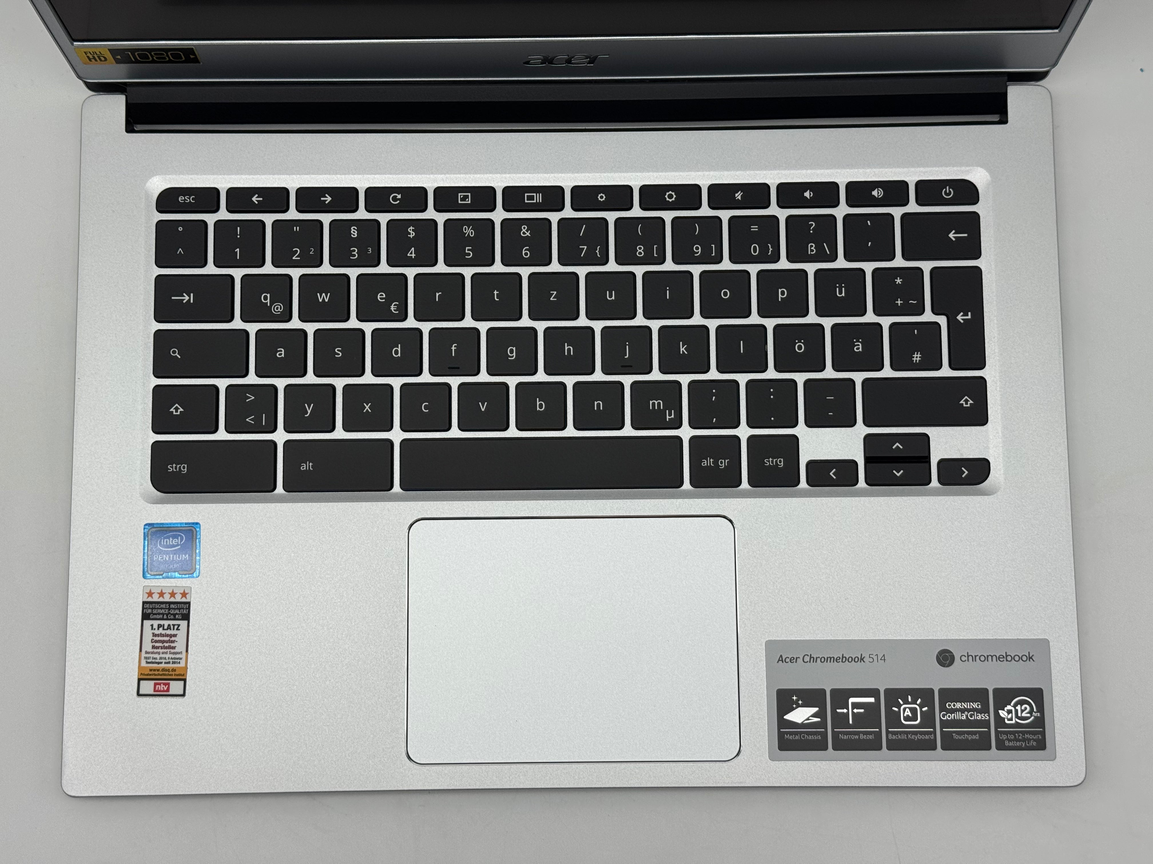 Acer Chromebook 514 Laptop - Intel® Pentium®-N420 - 8GB - 64GB eMMC - Intel® HD Graphics 505