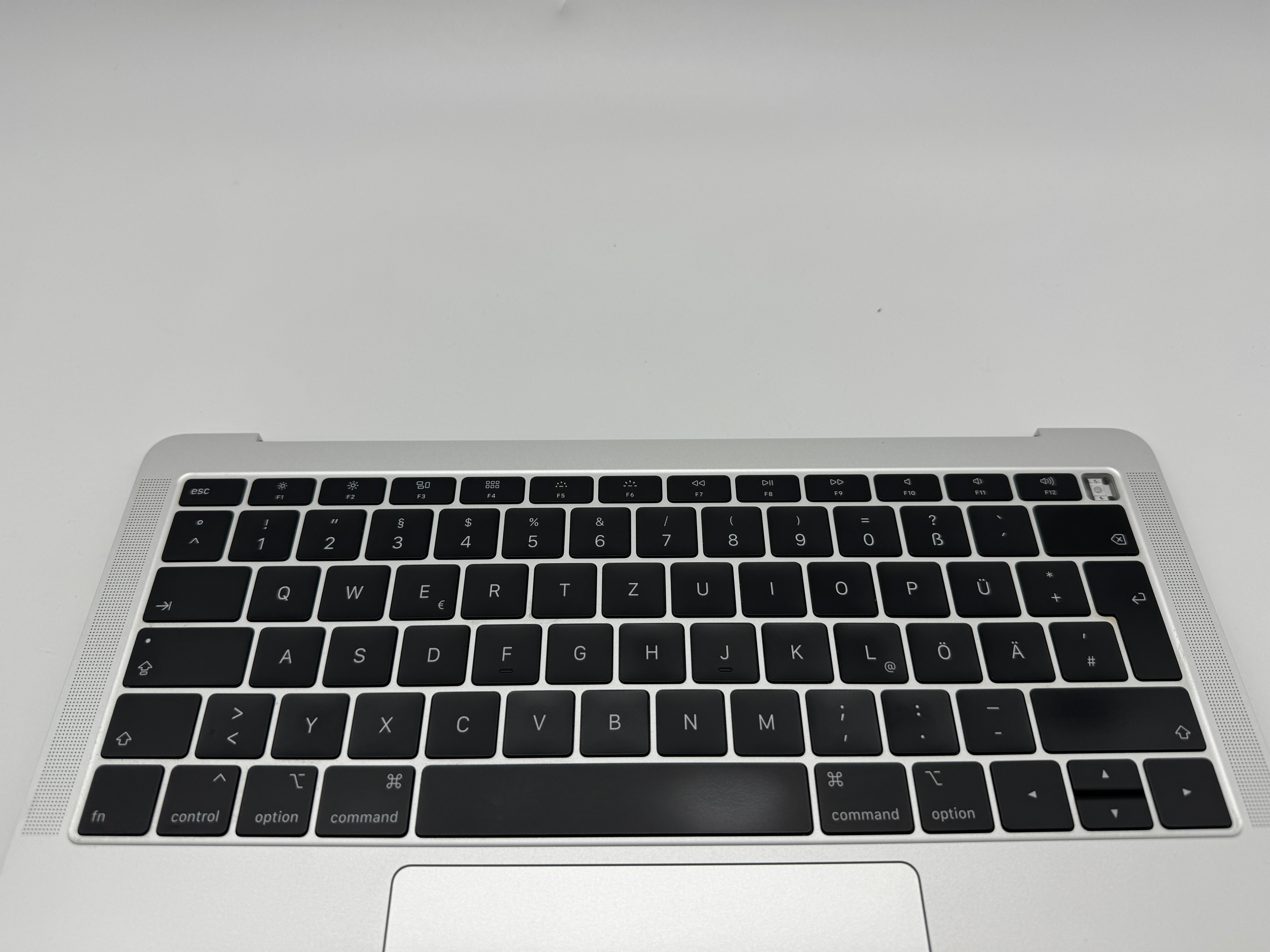 Macbook Air 13" 2018 2019 A1932 Topcase QWERTZ Trackpad Tastatur Silber #T472