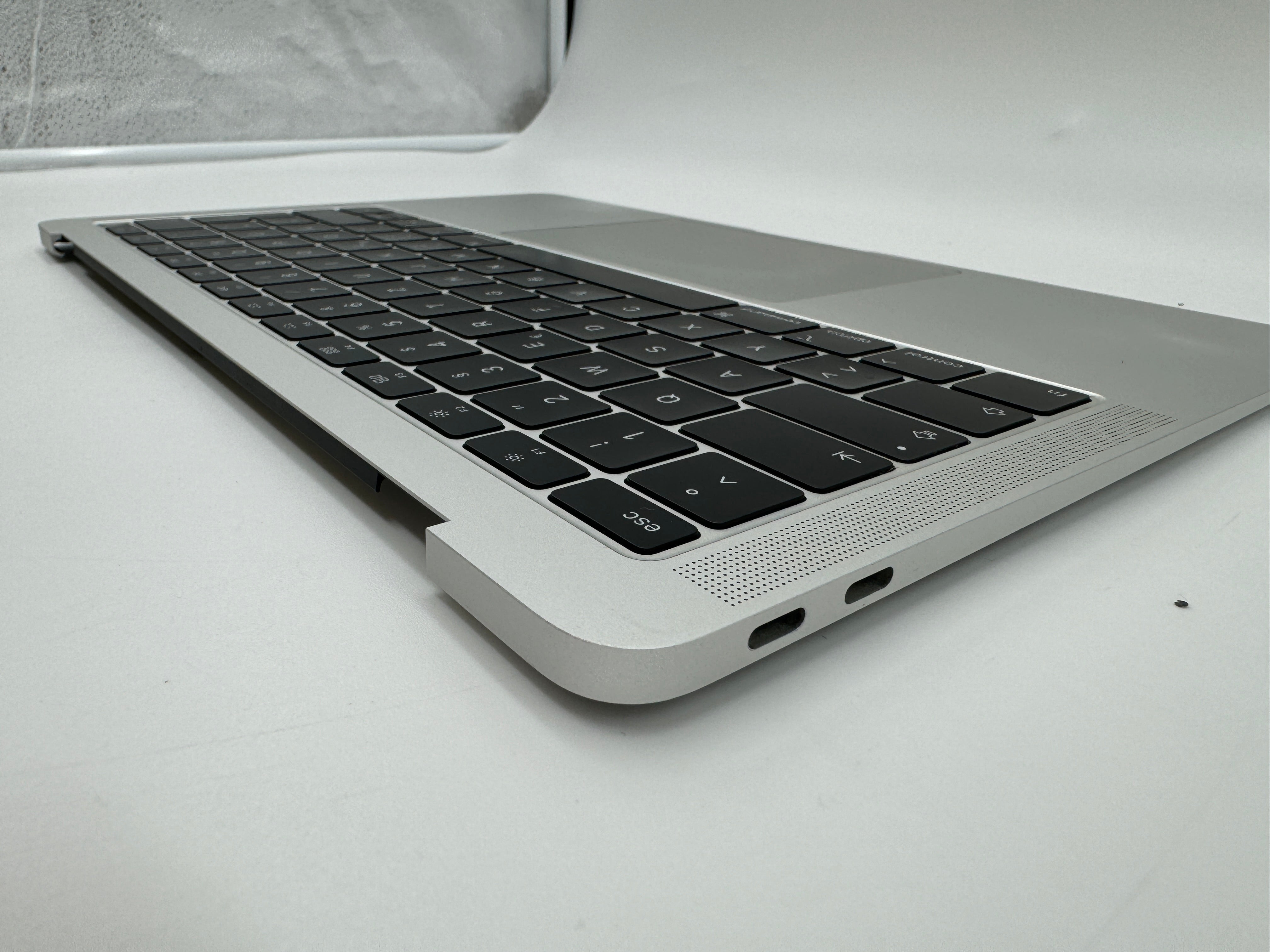 Macbook Air 13" 2018 2019 A1932 Topcase QWERTZ Trackpad Tastatur Silber #T472