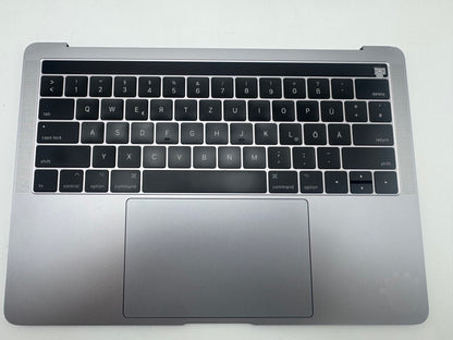 Macbook Pro 13" 2016 2017 A1706 Topcase Tastatur QWERTZ Spacegrau #T967