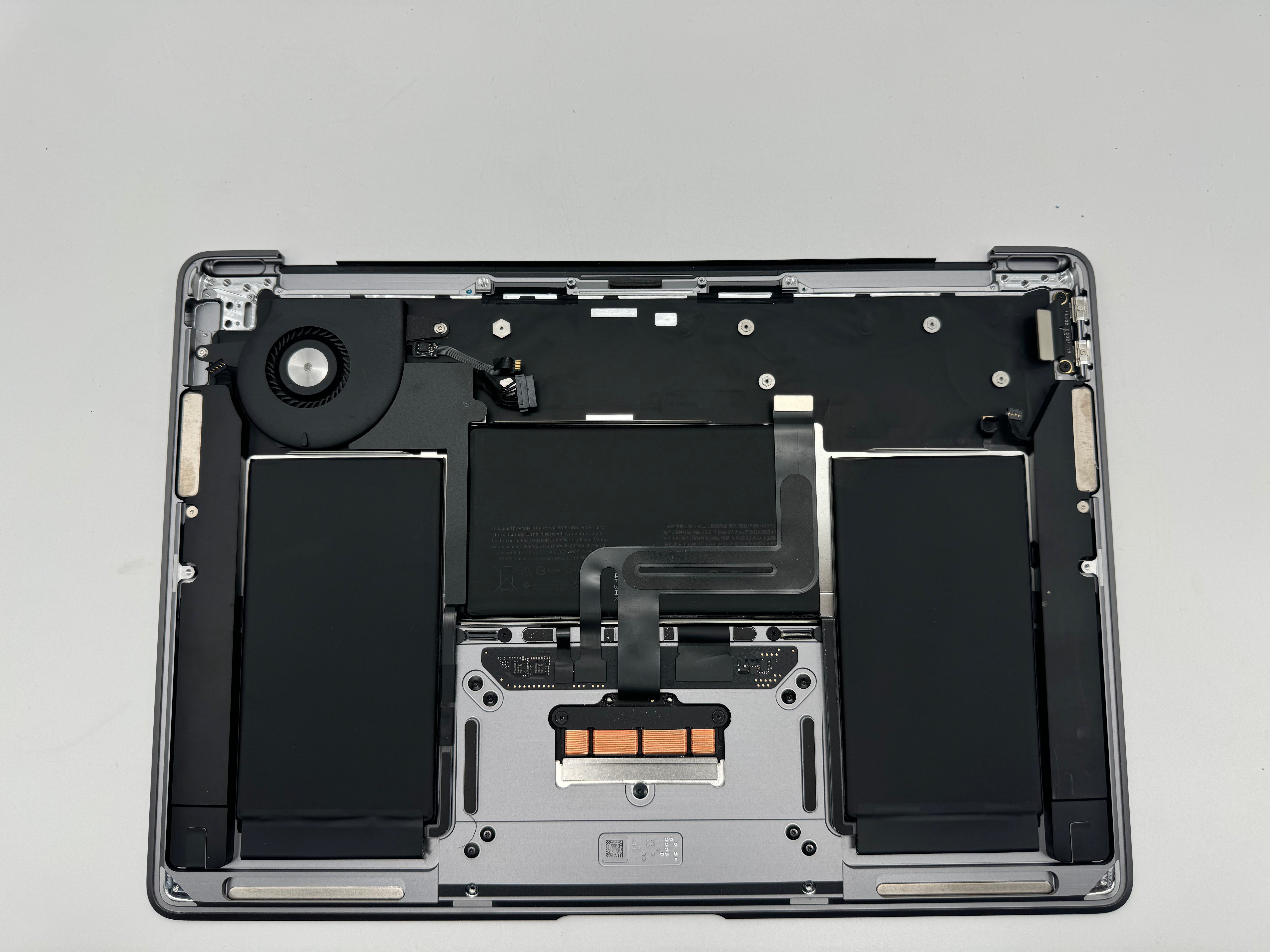 MacBook Air 13" 2020 A2179 Topcase QWERTY Akku Tastatur Spacegrau #T677