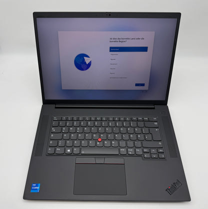 Lenovo Thinkpad P1 G4 Notebook i7-11800H 2,3 GHz 16GB 512GB SSD Deutsch MwSt.