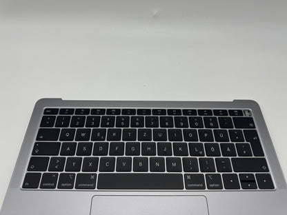 Macbook Air 13" 2018 2019 A1932 Topcase QWERTZ Trackpad Tastatur Grau #T678