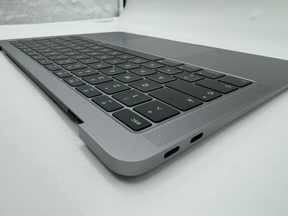 Macbook Air 13" 2018 2019 A1932 Topcase QWERTZ Trackpad Tastatur Grau #T678