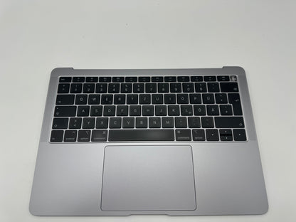 Macbook Air 13" 2018 2019 A1932 Topcase QWERTZ Trackpad Tastatur Grau #T679