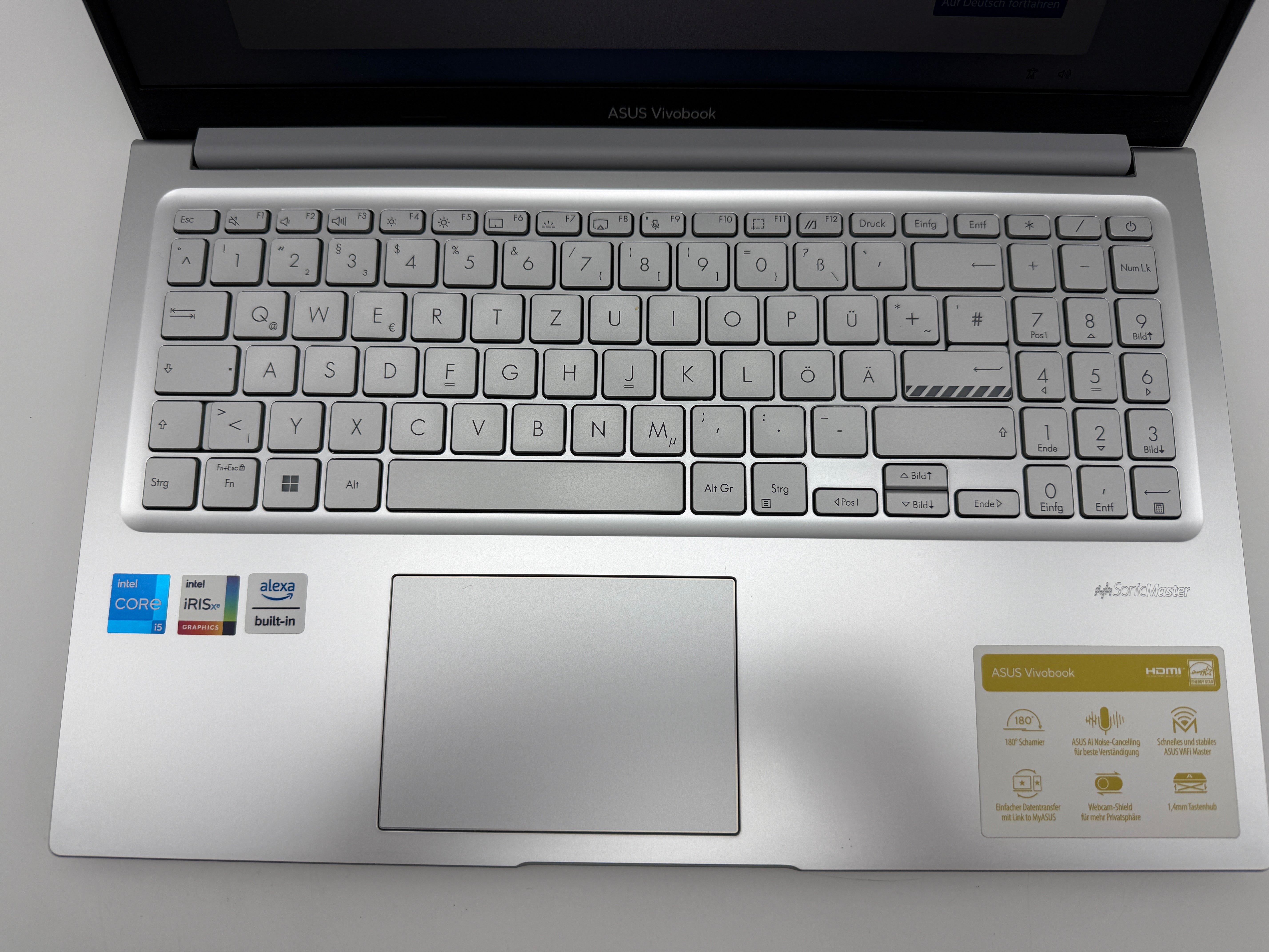 Asus Vivobook X1502VA i5 13500H 2,6GHz 16GB 512GB Silber MwSt.